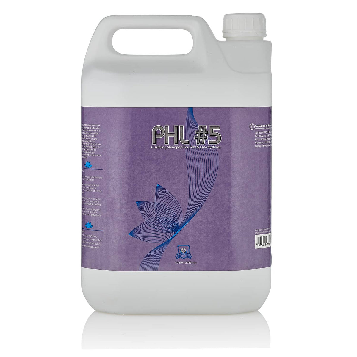 White container with purple label featuring 'PHL #5' on a white background