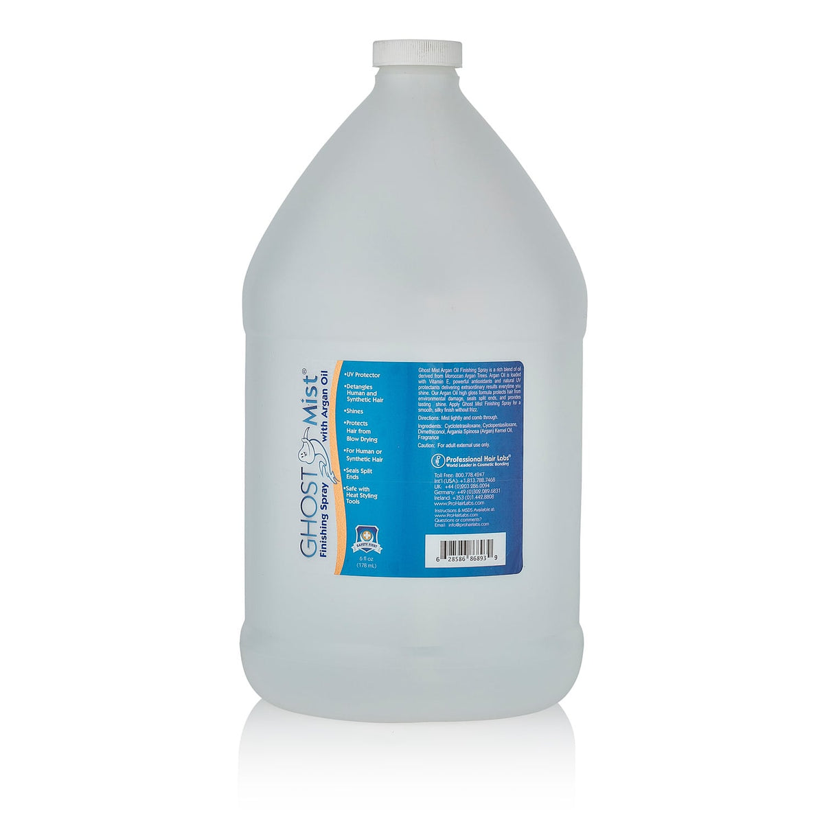 Gallon bottle of Ghost Mist on a white background