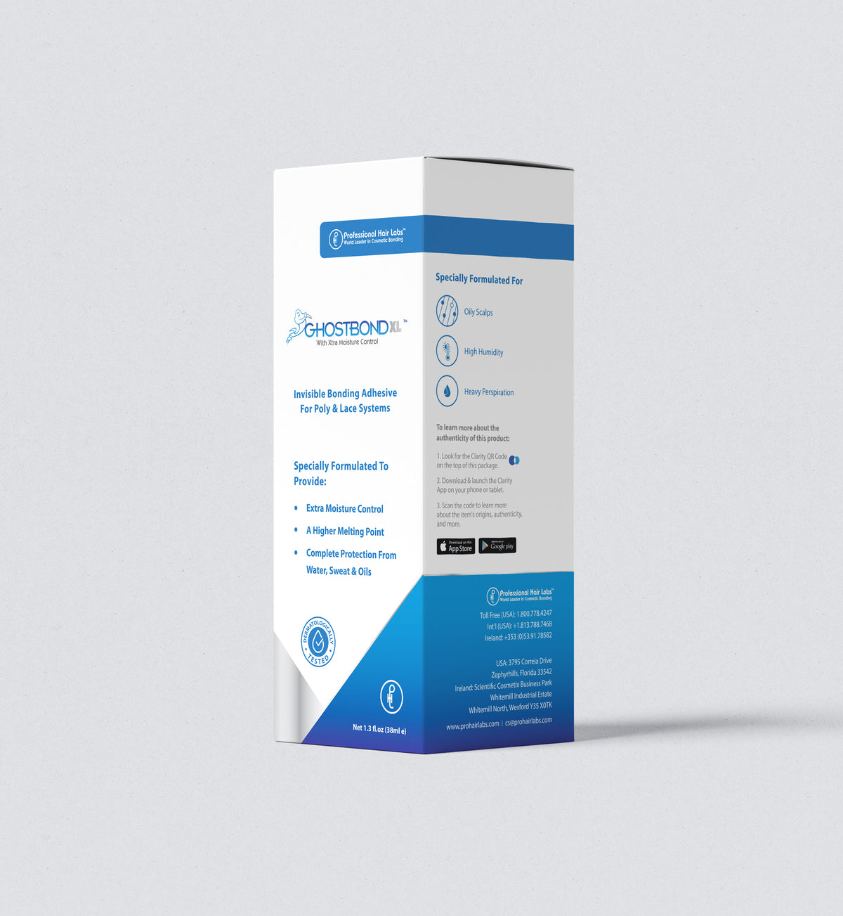 Ghostbond adhesive packaging on a white background