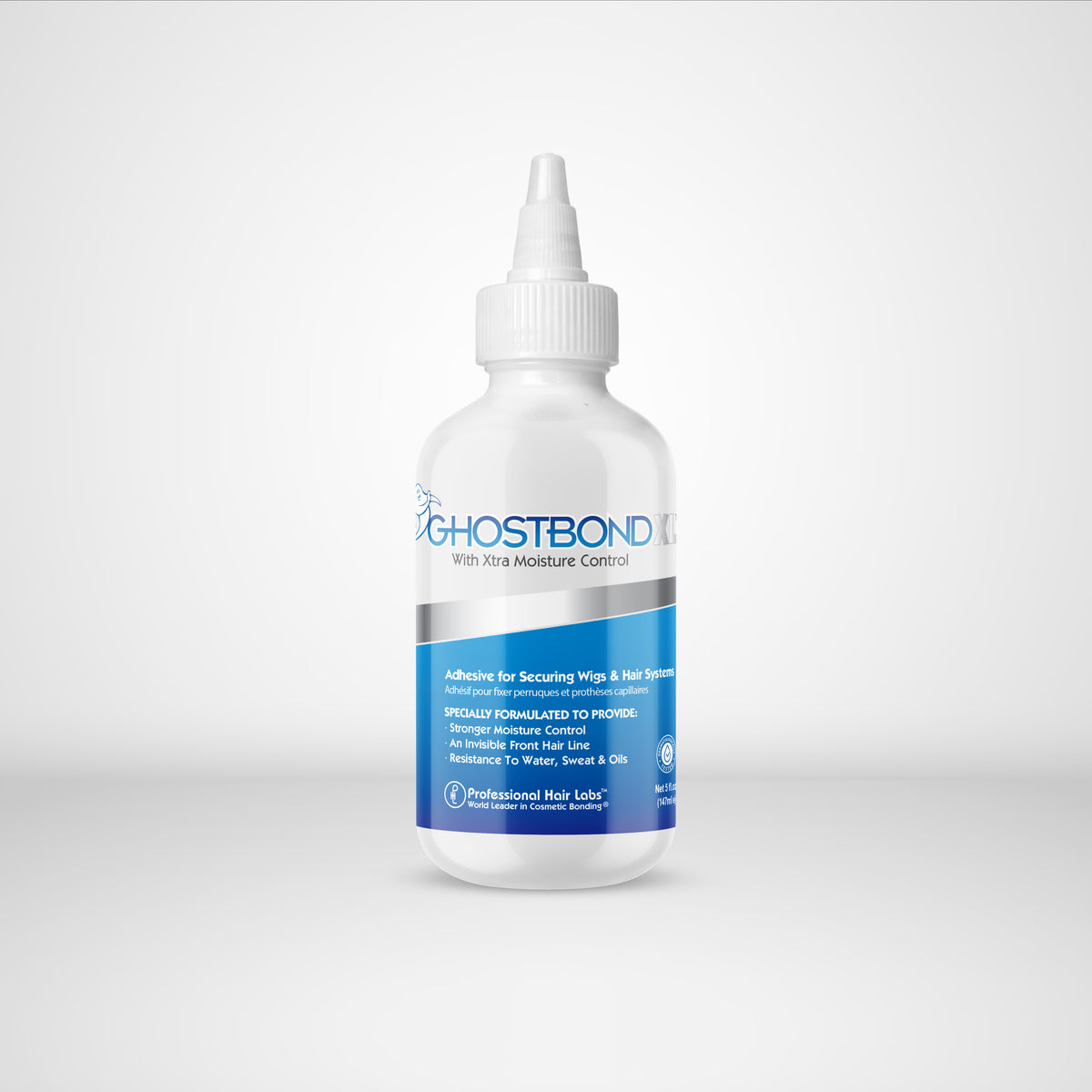 Bottle of Ghostbond adhesive on a white background