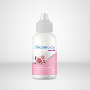 Bottle of Ghostbond XL with a pink label featuring roses on a white background