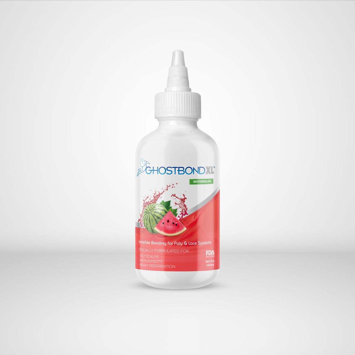 Ghostbond XL5oz bottle with watermelon flavor on a white background