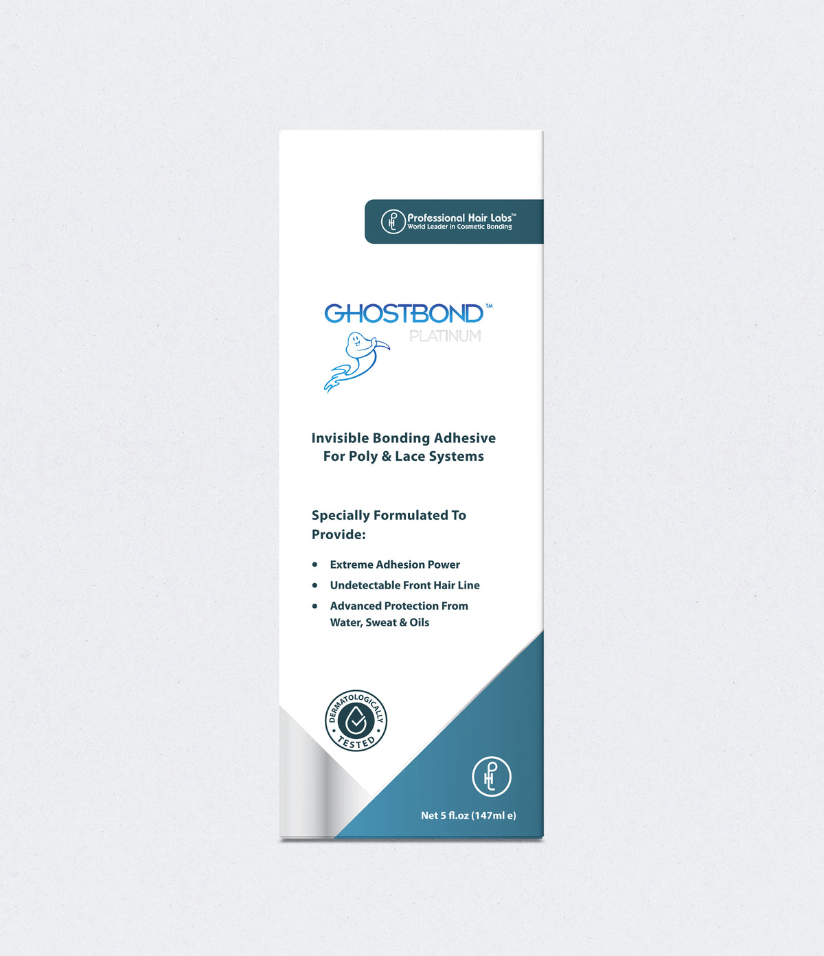 Ghostbond invisible bonding adhesive packaging on a light gray background