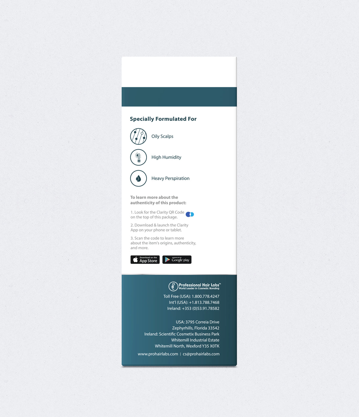 Product label with text and icons on a white background