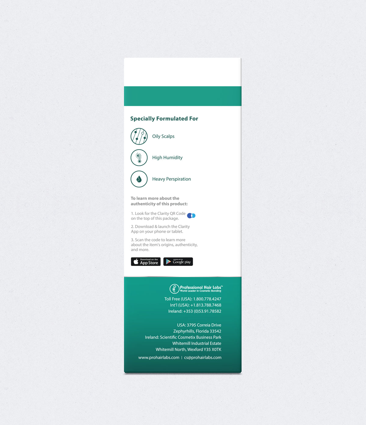 Product label with text and icons on a white background