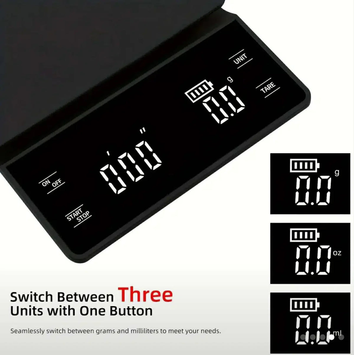 Professional Colour Weighing Scales with LCD Display, Timer & Non-Slip Pad image 0
