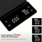 Professional Colour Weighing Scales with LCD Display, Timer & Non-Slip Pad image 0