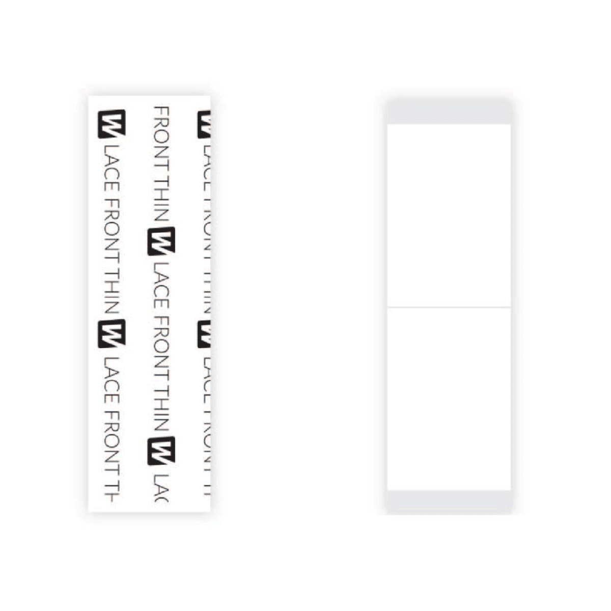 Lace Front Thin™ Tape Straight Strips image 0